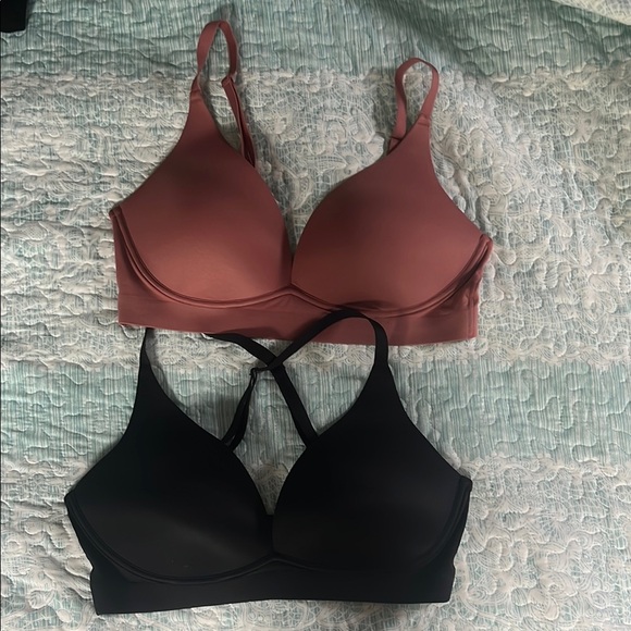 SOMA Pink and Black Bras with Adjustable Straps - Picture 1 of 3